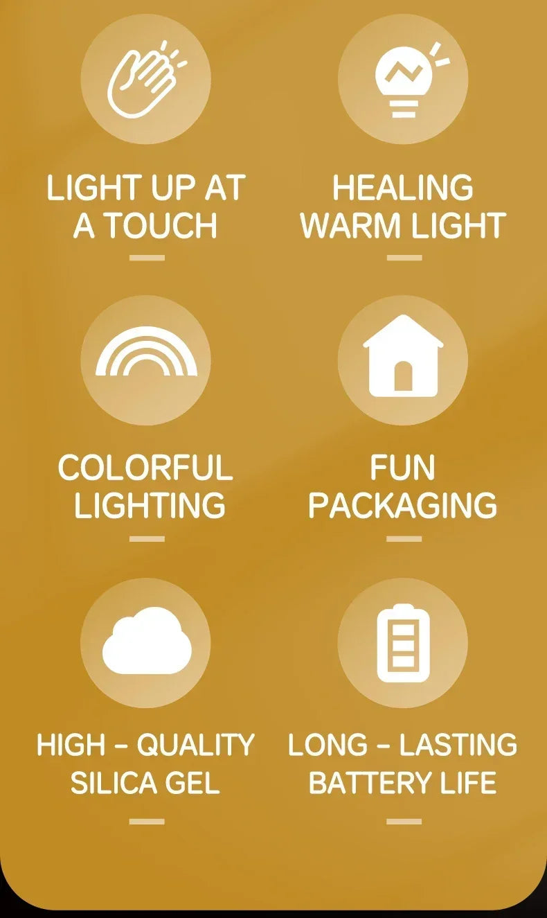 Doggy LED Night Light - Tap Control Colour Changing Lamp - Just Kidding Store
