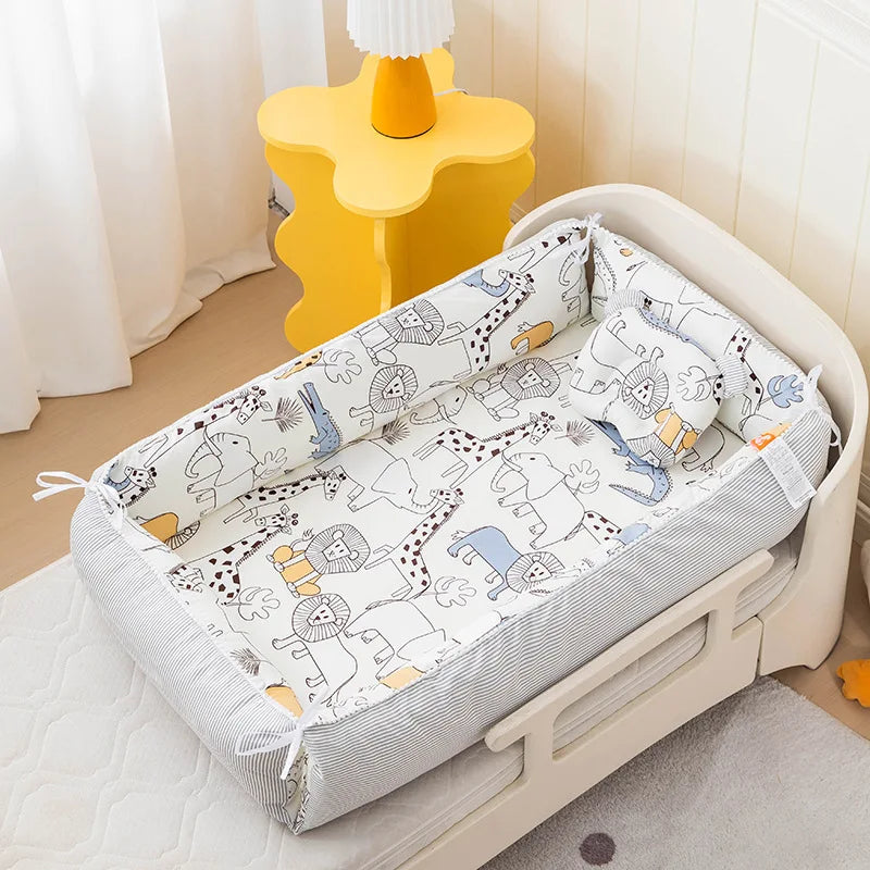 Baby Nest - Portable High Border Infant Crib - Just Kidding Store