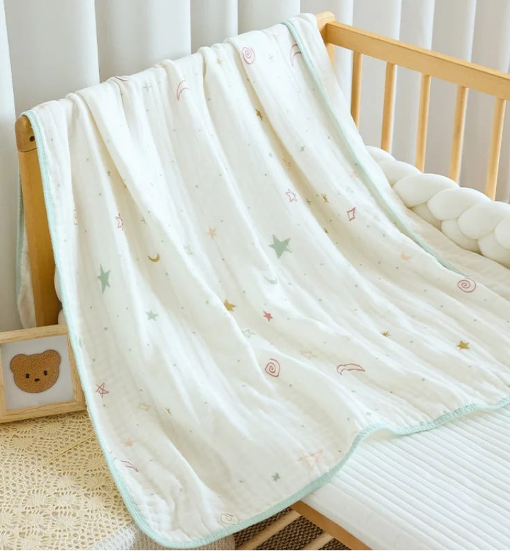 Celestial Dreams 6-Layer Bamboo Cotton Muslin Blanket - Just Kidding Store