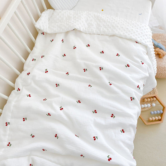Embroidered Winter Cotton Bed Cover - Just Kidding Store