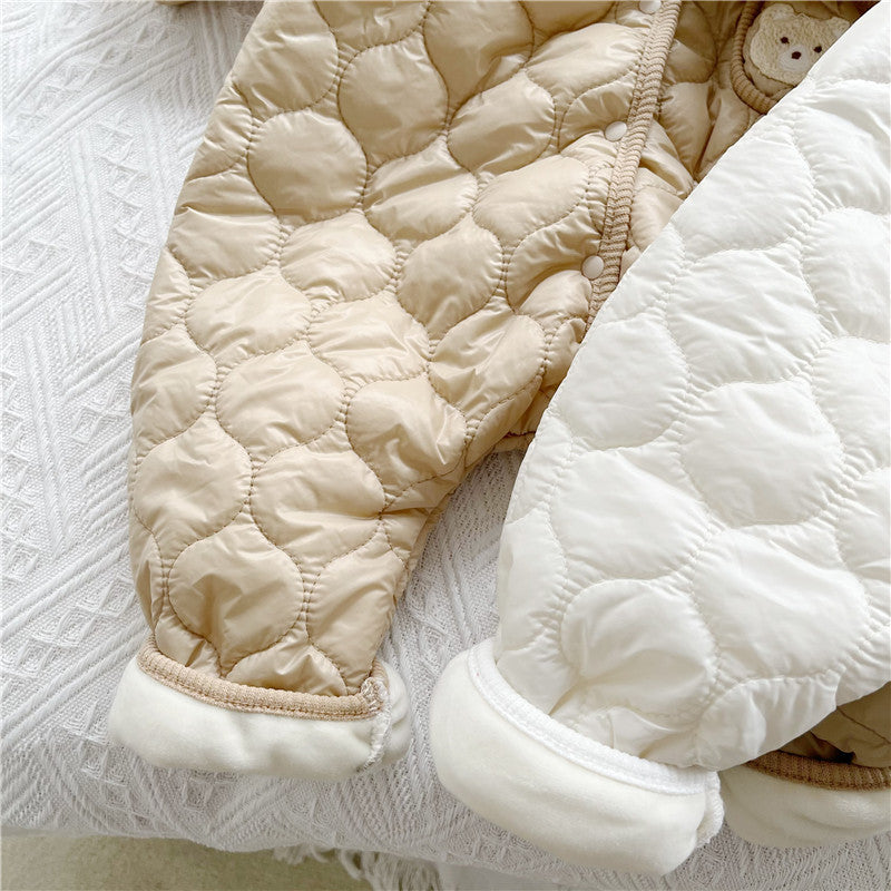 Baby Bear Quilted Romper - Just Kidding Store