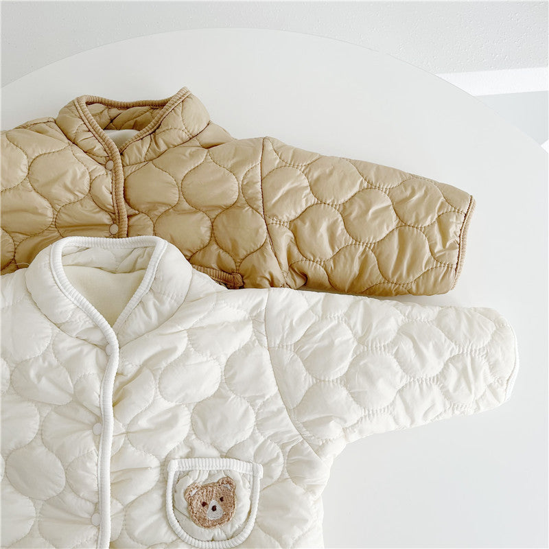 Baby Bear Quilted Romper - Just Kidding Store