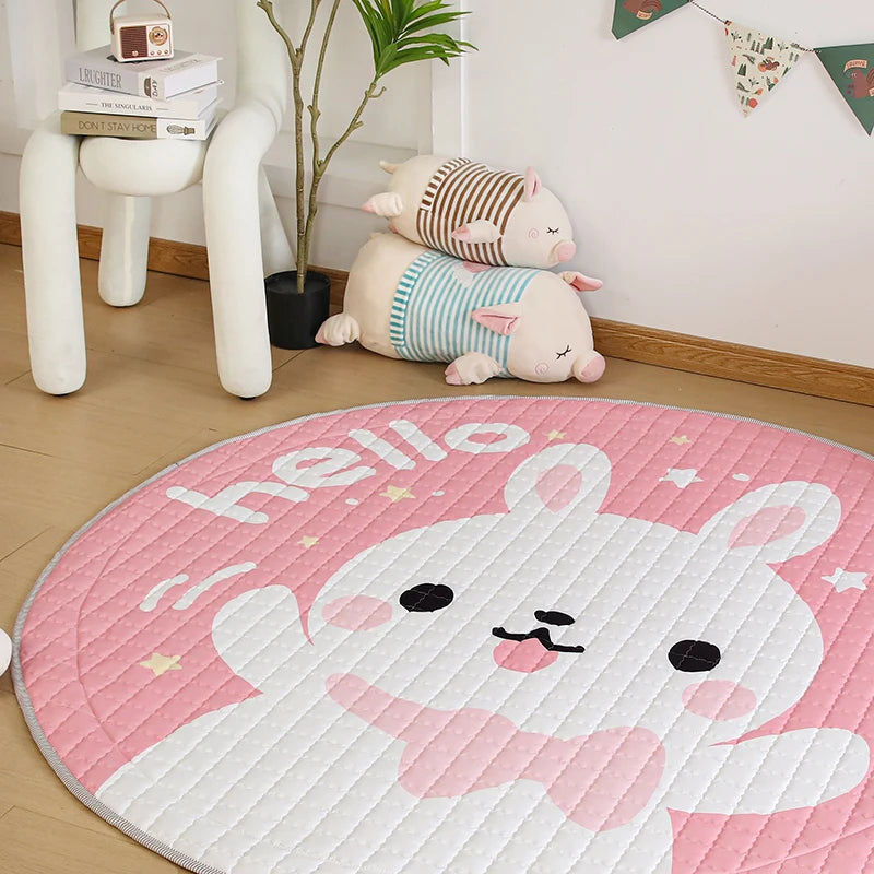 Activity Play Mat - Toy Storage Bag - White Bunny - Just Kidding Store