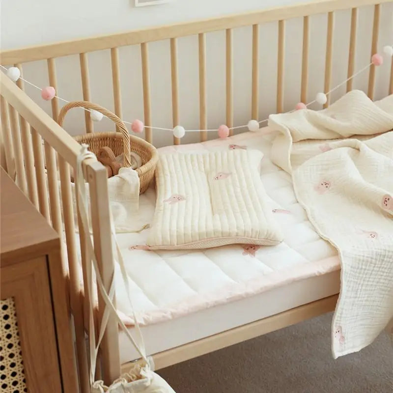 Embroidered Toddler Baby Nursery Quilted Pillow - Just Kidding Store