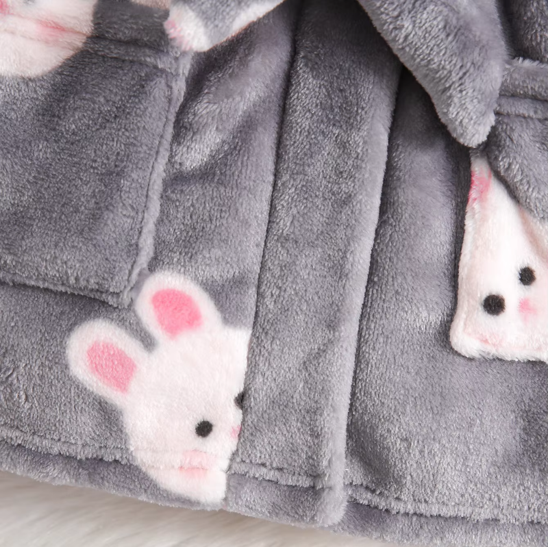 Bunny Plush Hooded Robe - Just Kidding Store