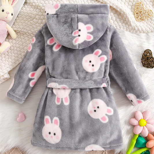 Bunny Plush Hooded Robe - Just Kidding Store