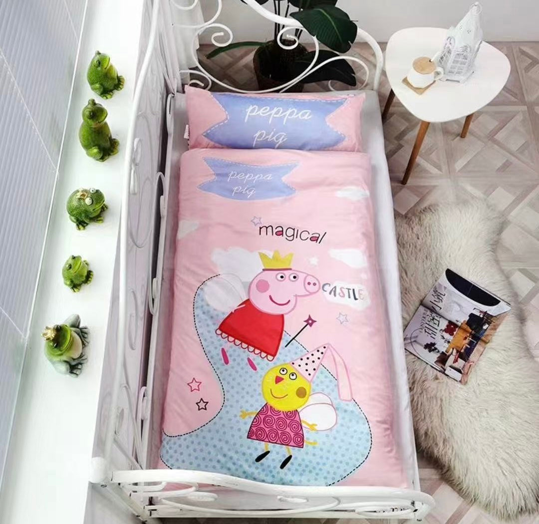 Kids Sleeping Bag With Pillow - Magical Castle Sleeping Envelope