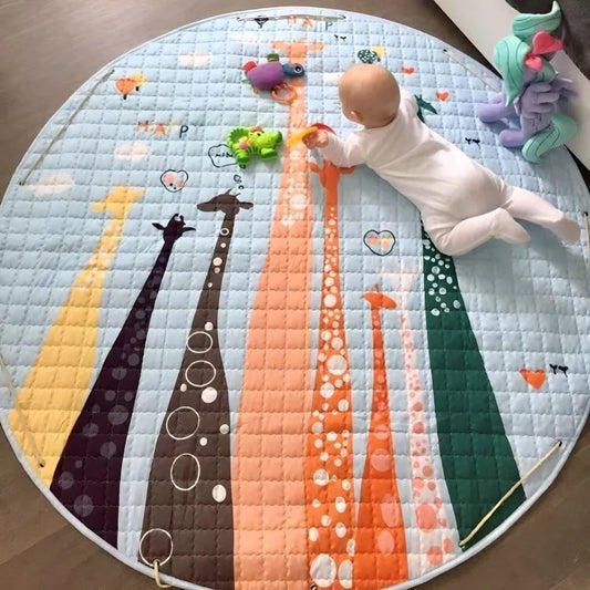 Activity Play Mat - Toy Storage - Giraffe Family - Just Kidding Store