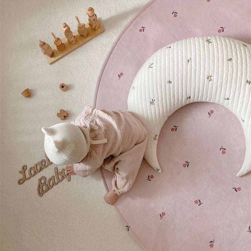 Oversized Moon Pillow Baby Nursery Cushion  - Just Kidding Store