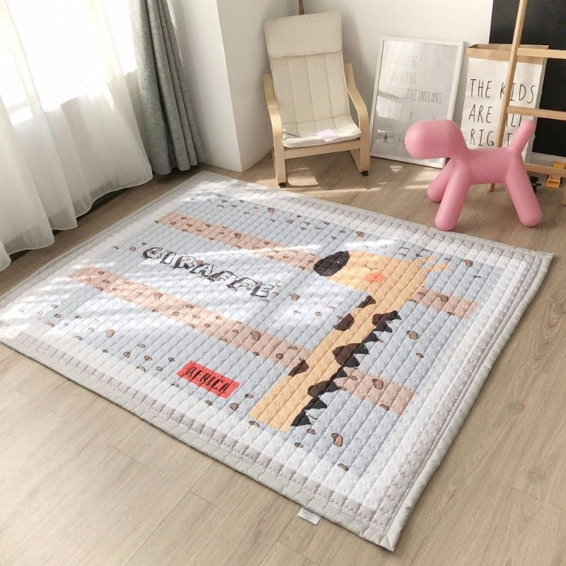 Oversized Play Mat - Quilted Anti Skid Carpet