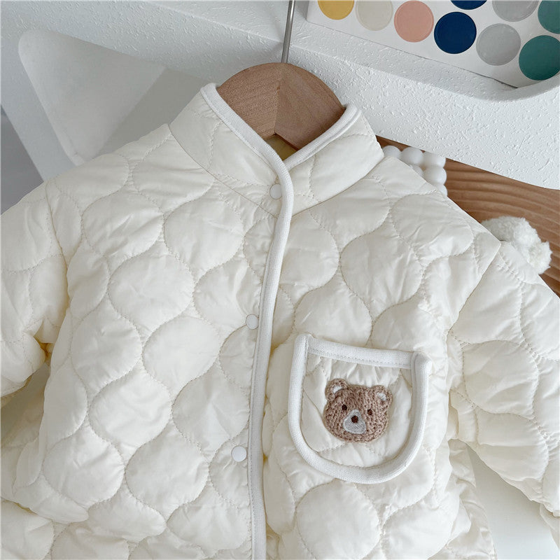 Baby Bear Quilted Romper - Just Kidding Store