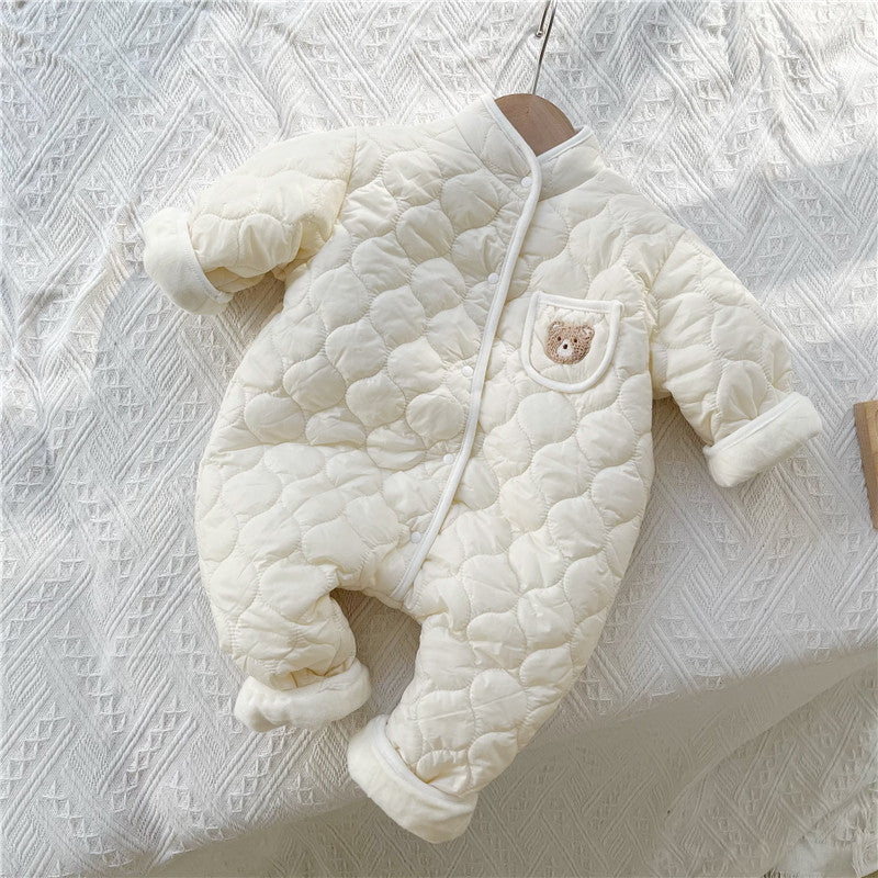 Baby Bear Quilted Romper - Just Kidding Store