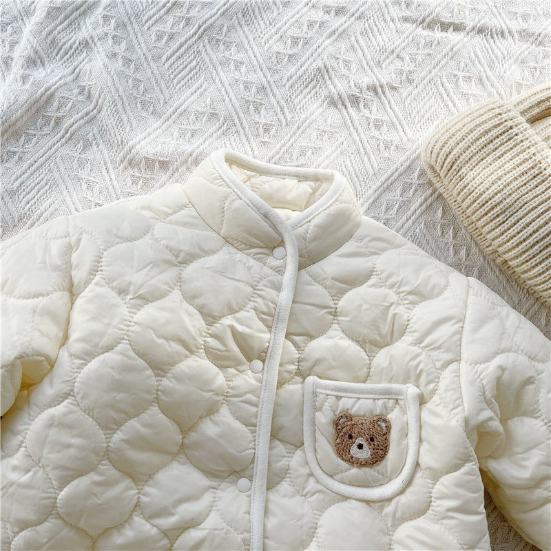 Baby Bear Quilted Romper - Just Kidding Store