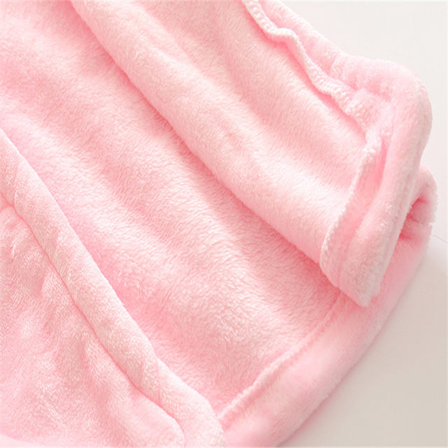 Pink Bunny baby and kids flannel bathrobes nightgown - Just Kidding