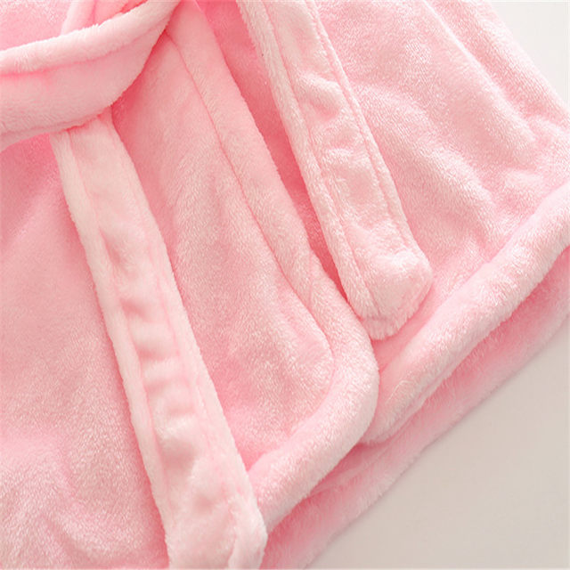 Pink Bunny baby and kids flannel bathrobes nightgown - Just Kidding
