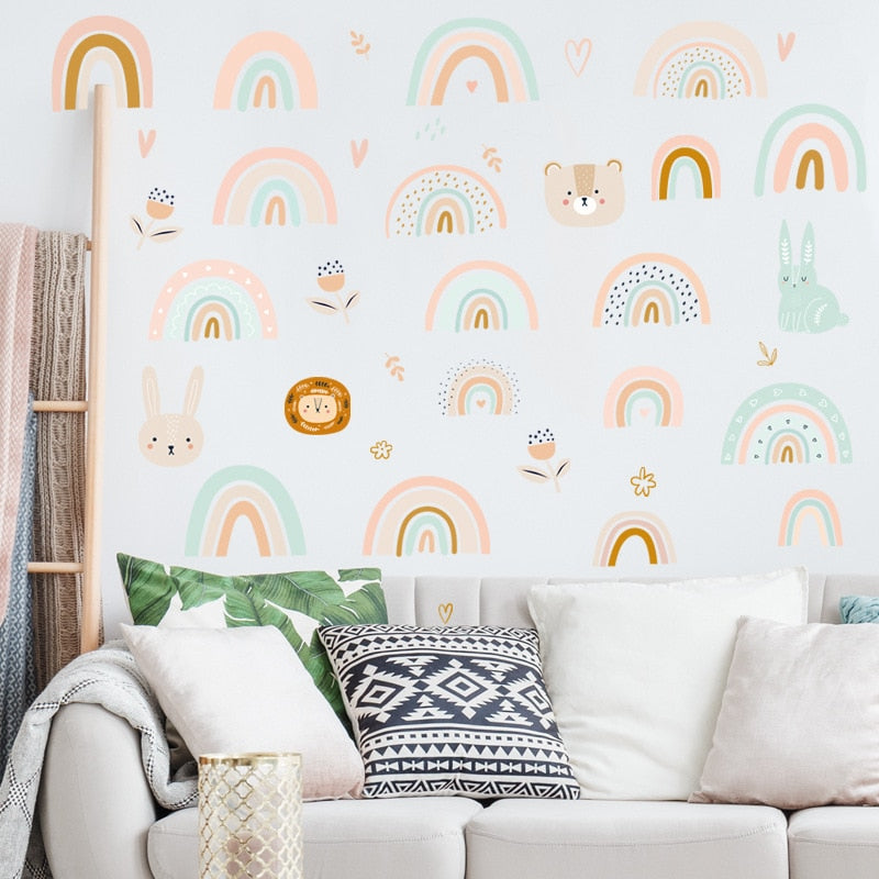 Happy Rainbow Wall Stickers