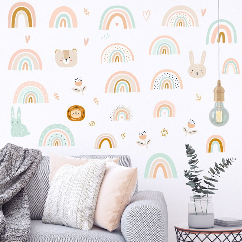 Happy Rainbow Wall Stickers