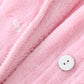 Plush Hooded Bathrobe - Kids Fleece Nightgown - Duck - Just Kidding Store