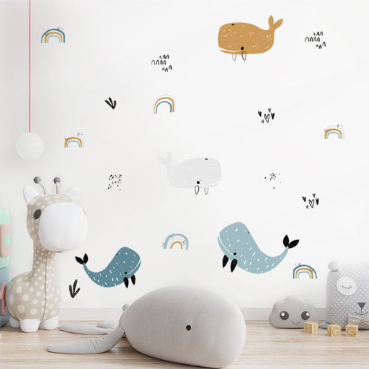 Dolphin Rainbow Nursery Children Wall Stickers - Just Kidding Store
