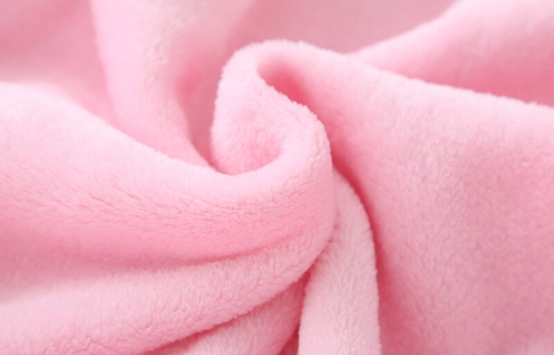 Plush Hooded Bathrobe - Kids Fleece Nightgown - Strawberry - Just Kidding Store