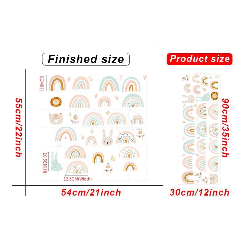 Happy Rainbow Wall Stickers