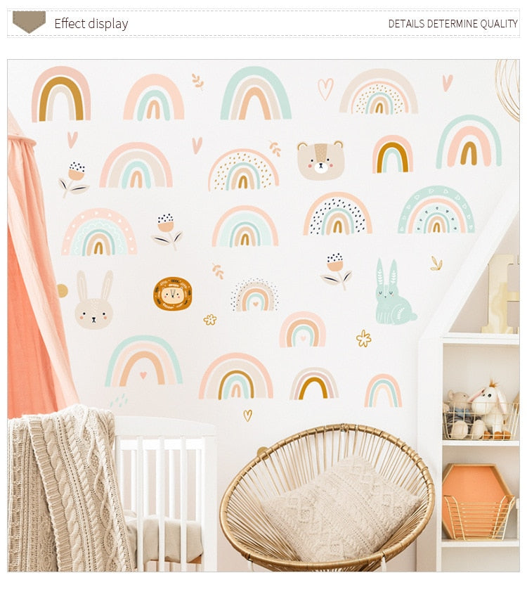 Happy Rainbow Wall Stickers