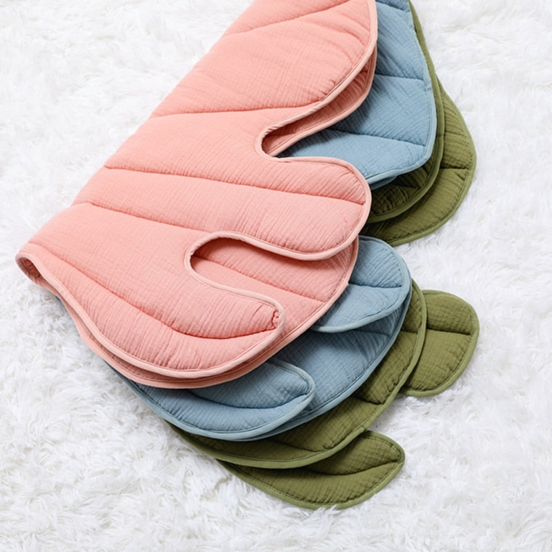 Oak Leaf Play Mat - Blue, Green, Dusty Pink - Just Kidding Store