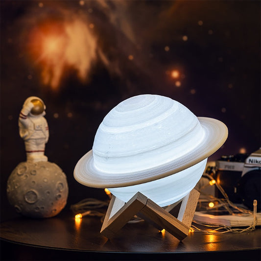 Saturn Lamp - 3D Print Night Light - Just Kidding Store