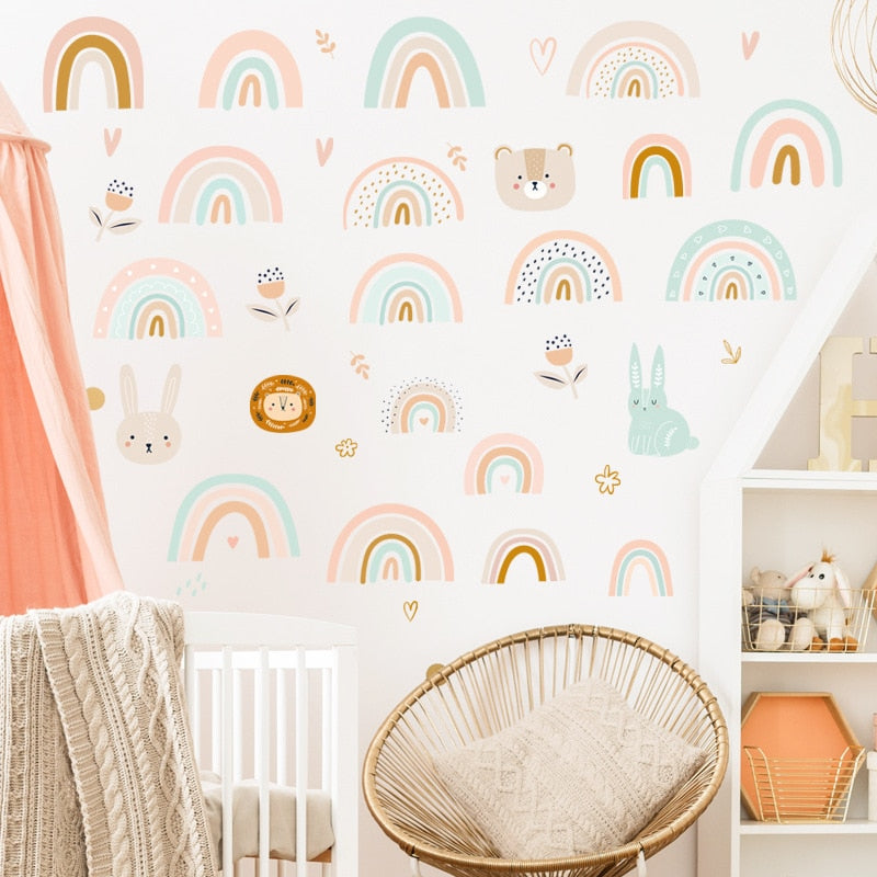 Happy Rainbow Wall Stickers