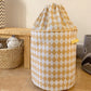 Large Linen Storage Basket With Drawstring - Just Kidding Store
