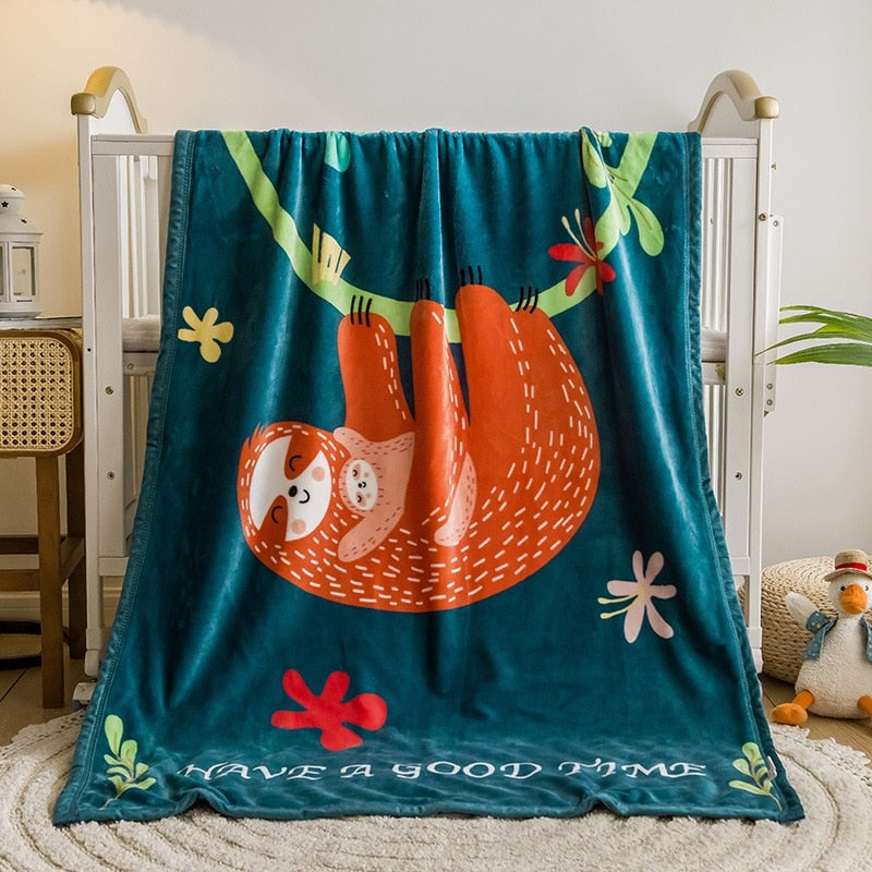 Little Bear Fleece Blanket - Kids Bedding Throw