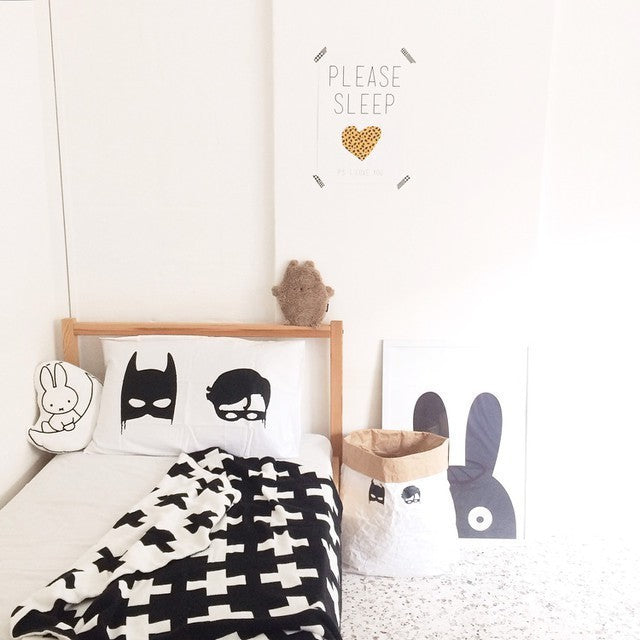 Double Sided Swiss Cross Blanket - Just Kidding Store