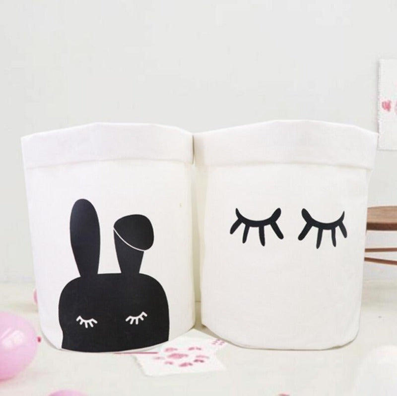 Folding Cotton Canvas Storage Bag - Miffy Bunny - Just Kidding Store