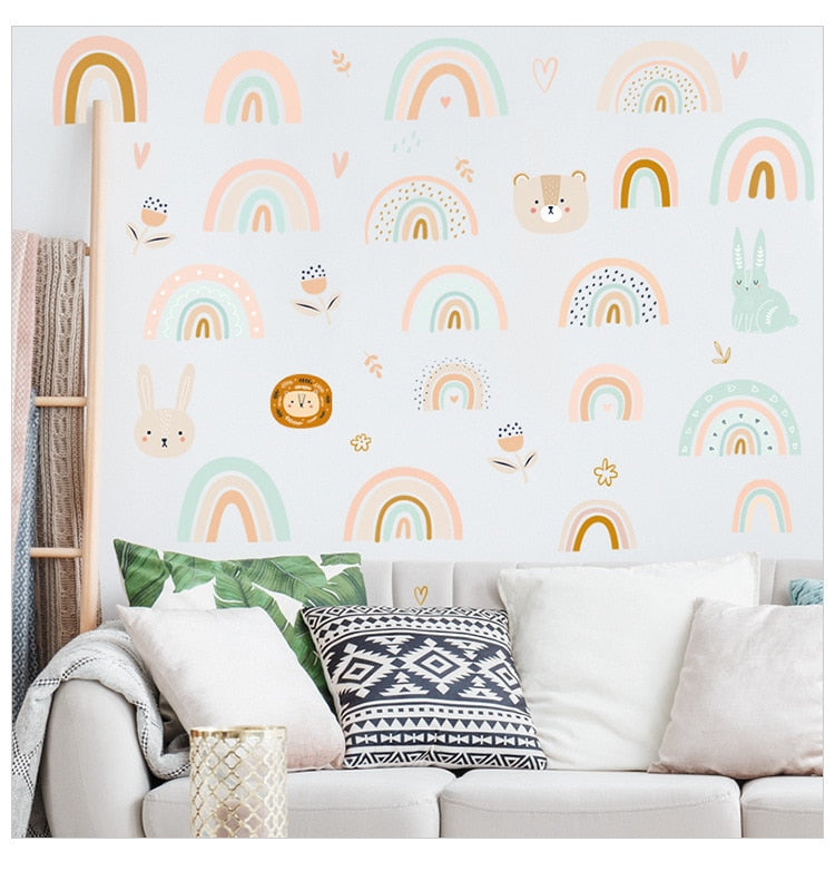 Happy Rainbow Wall Stickers