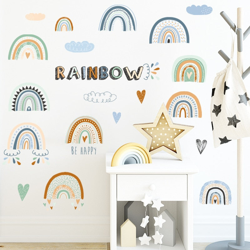Happy Rainbows Wall Stickers - Just Kidding Store