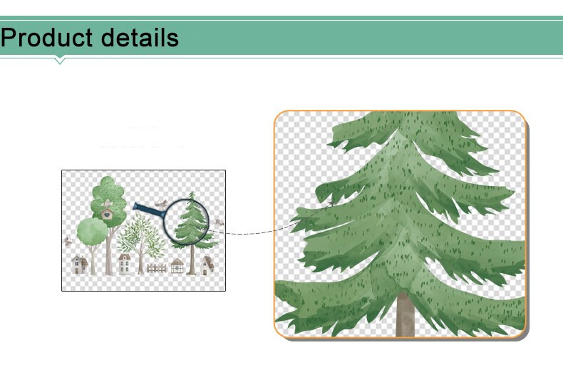 Nordic Forest Wall Decal - Just Kidding Store