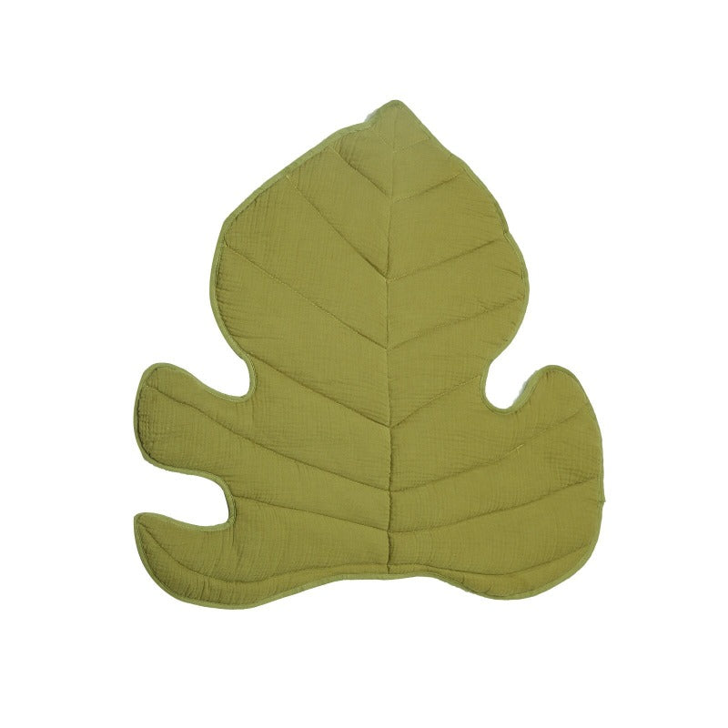 Oak Leaf Play Mat - Blue, Green, Dusty Pink - Just Kidding Store