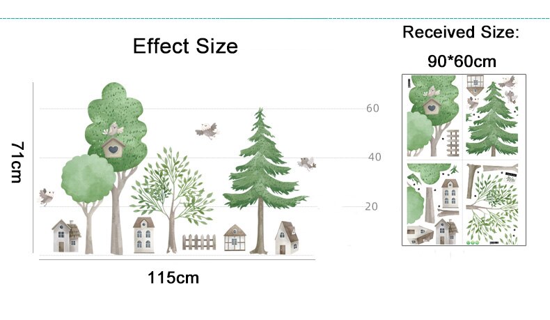 Nordic Forest Wall Decal - Just Kidding Store
