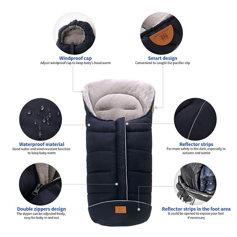 Stroller Sleeping Bag Winter Baby Pram Sleep Sack - Just Kidding Store