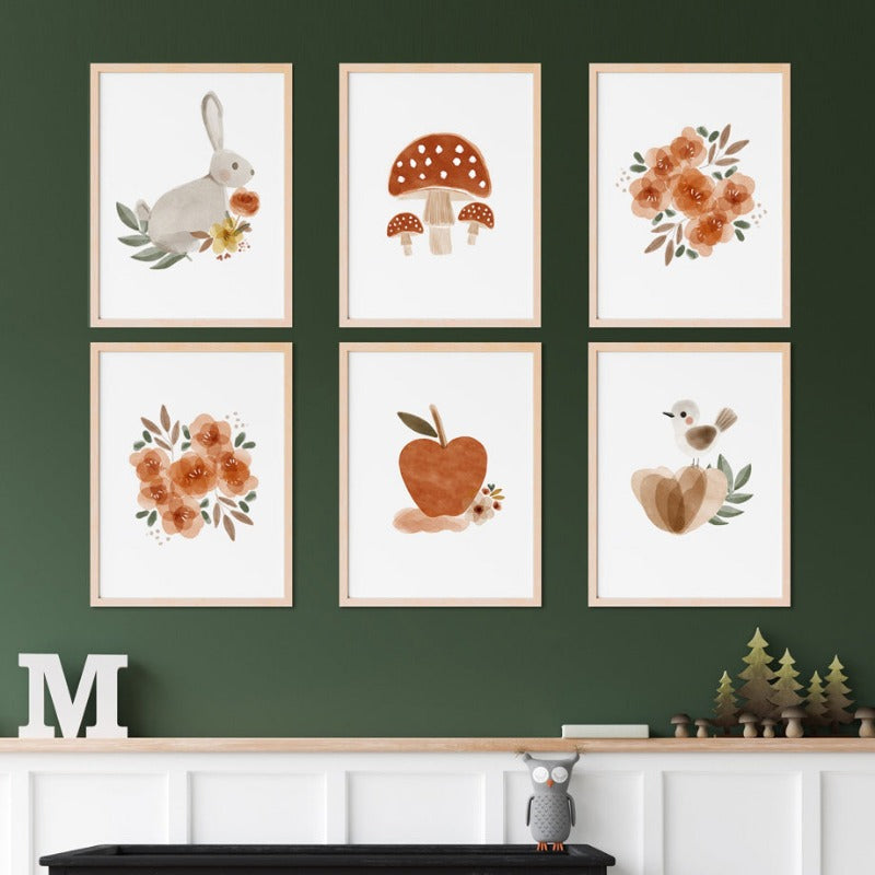 Boho Woodland Nursery Children Canvas Prints - Just Kidding Store