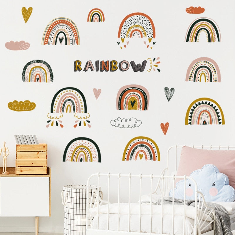 Happy Rainbows Wall Stickers - Just Kidding Store