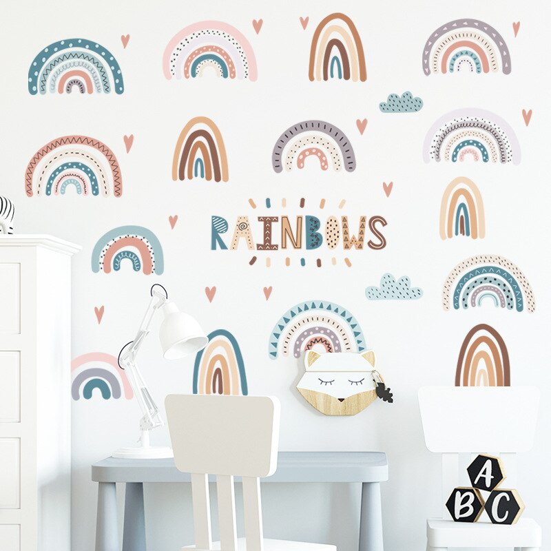 Happy Rainbows Wall Stickers - Just Kidding Store