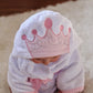 Baby Hooded Bathrobe - Lace Princess - Just Kidding Store