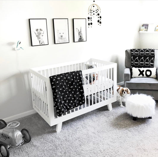 Black Milk Cotton Knitted Kids Blanket Milk Bottle Just Kidding Store