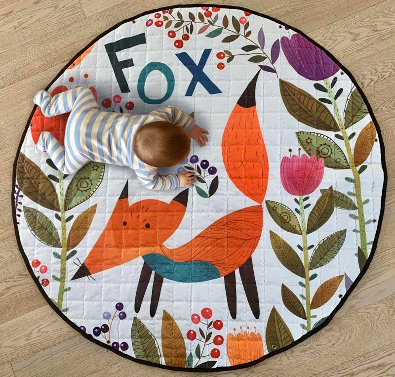 Activity Play Mat - Toy Storage Bag - Red Fox