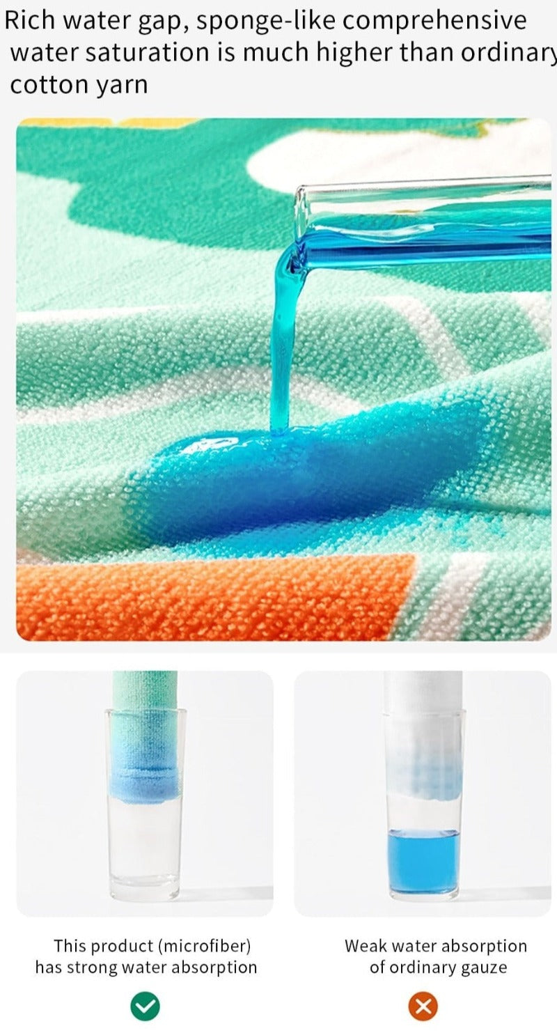 Bath Towel Cloak - Antibacterial Hooded Bathrobe - Just Kidding Store