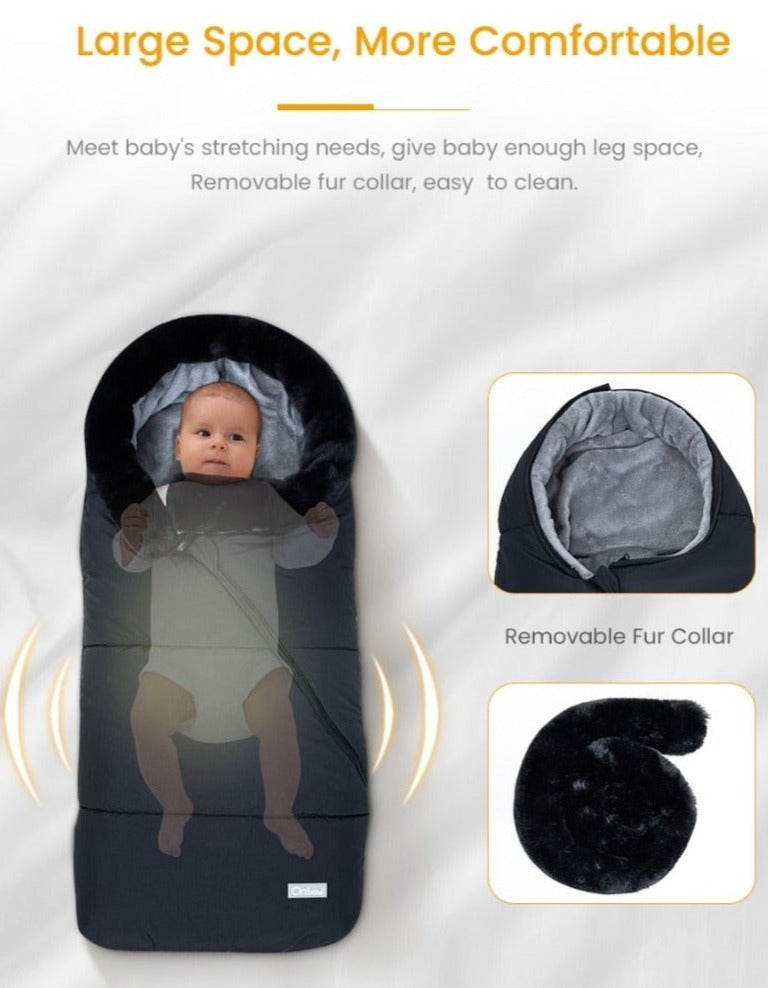 Stroller Baby Footmuff - Winter Waterproof Pram Sleepsack - Just Kidding Store