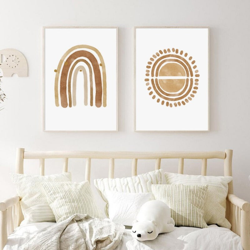 Boho Nursery Woodland Canvas Prints - Just Kidding Store