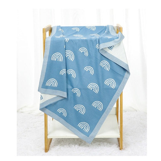 Rainbow Baby Nursery Knit Blanket - Just Kidding Store