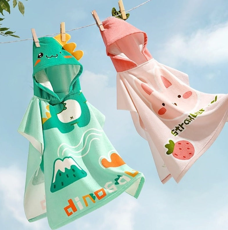 Bath Towel Cloak - Antibacterial Hooded Bathrobe - Just Kidding Store